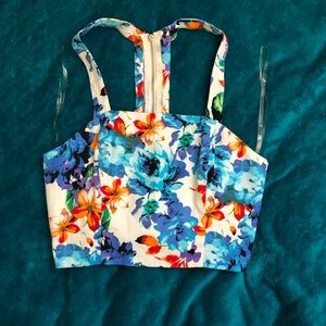 Floral crop top